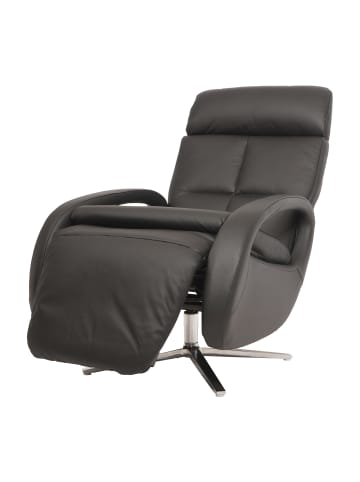 MCW Relaxsessel L11 mit Liegefunktion und drehbar, Schwarz