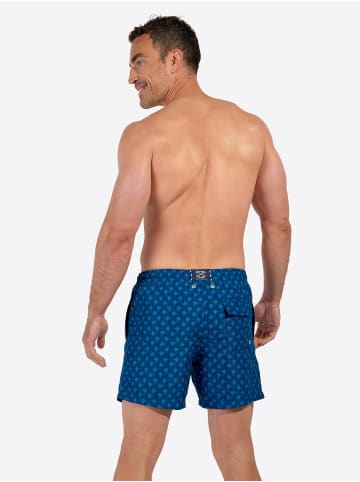 HOM Boxer-Badehose Beach Boxer Trinacria in navy print