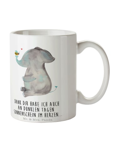 Mr. & Mrs. Panda Kaffeetasse Elefant Biene mit Spruch in Weiß