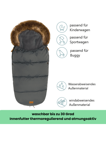 Kinderhaus Blaubär Winterfußsack Manaslu TOP in Grau
