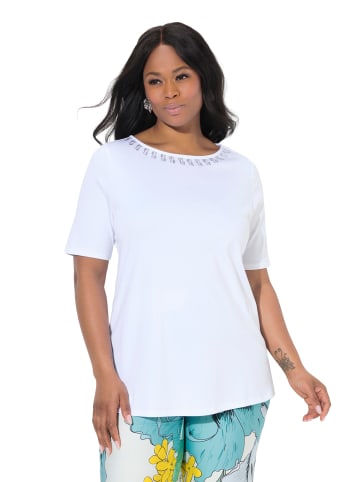 Ulla Popken Shirt in schneeweiß