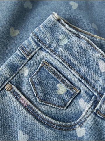 name it Jeans Herzchenprint NMFBELLA MOM SHAPED JEANS in medium blue denim