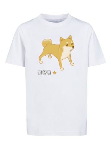 F4NT4STIC T-Shirt Shiba Inu Hund in weiß