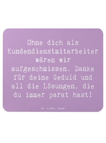 Mr. & Mrs. Panda Mousepad Spruch Kundendienstmitarbeiter Held mi... in Lavendeltraum