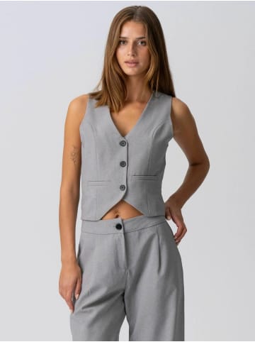 TeeShoppen Weste Natalie in Light Grey