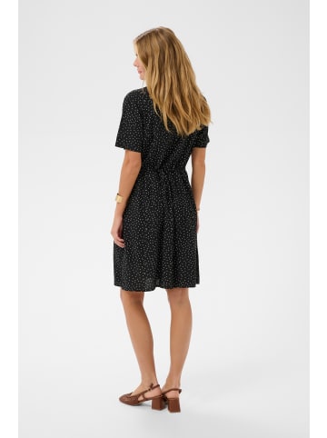 Cream Kleid CRTiah Feminine in Pitch Black Dot