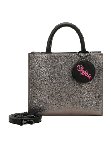 Buffalo Big Boxy Handtasche 26 cm in glitter dark grey