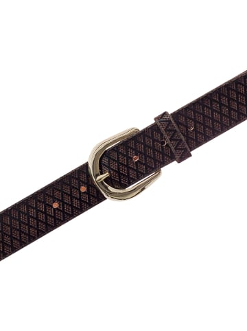 b.belt Gürtel Leder dunkelbraun