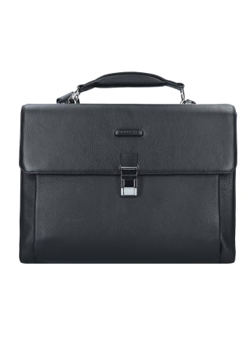 Piquadro Modus Aktentasche Leder 41 cm Laptopfach in black