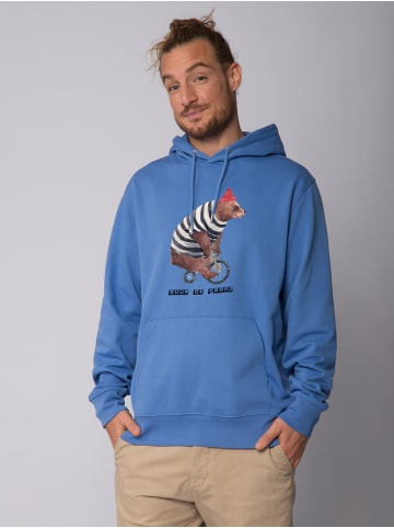 wat? Apparel Sweatshirt Tour de Franz in Bright Blue