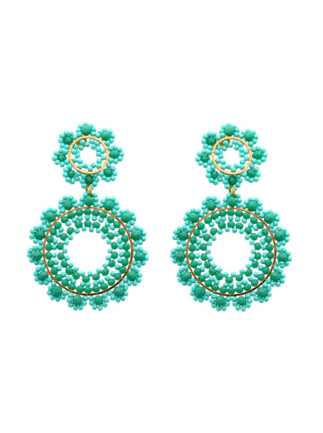 IZIA Women Earrings in Turquoise