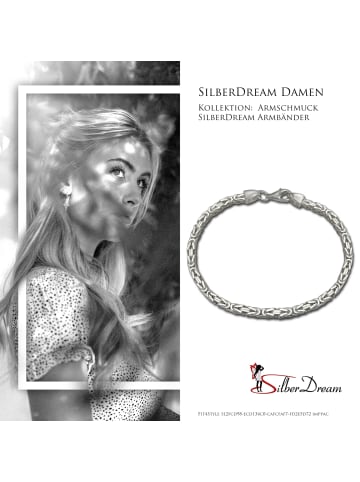 SilberDream 925 Sterling Silber Damen, Herren SilberDream Armbänder Vierkant-Form ca. 19cm