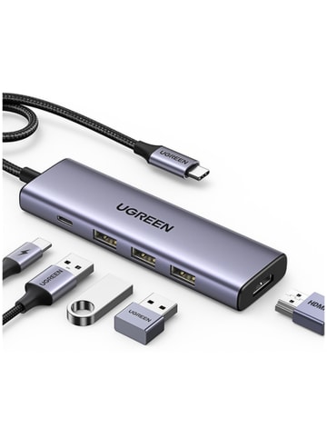 Ugreen HUB Ugreen CM511 5in1 USB-C USB-C PD HDMI 3x USB-A 3 0