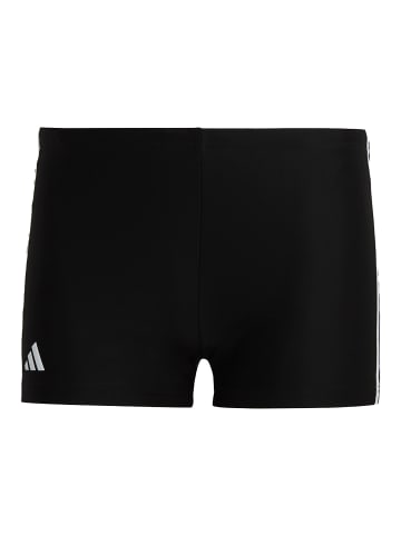 adidas 3-Streifen Boxer-Badehose in Schwarz