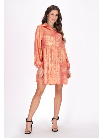 faina Women Dress in Pink Metallic