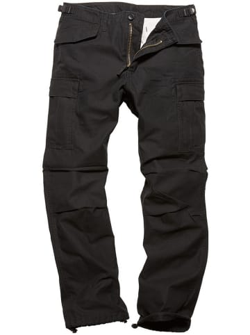 Vintage Industries Cargohose in Schwarz