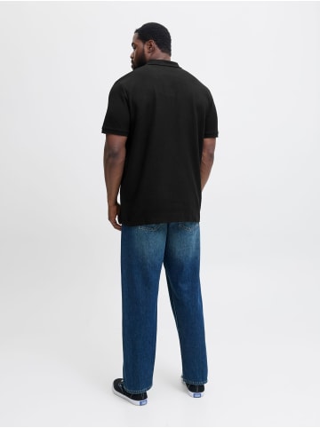 JACK & JONES PLUS Poloshirt in Black