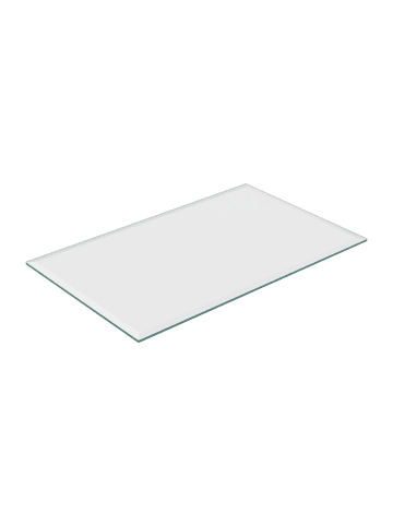 relaxdays Glasplatte in Transparent - 100 x 62 cm