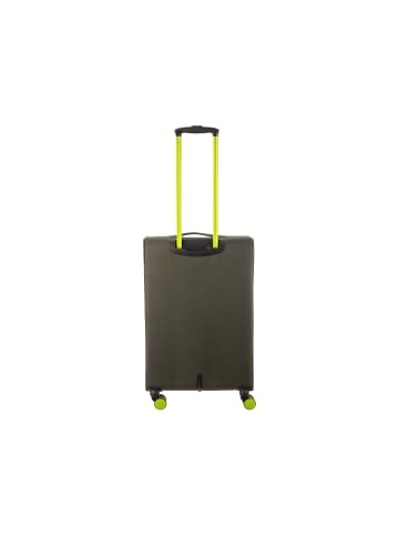 Franky Koffer Gr. M Reisegepäck T27-F Spinner 65er mit Dehnfalte in olive/neongreen