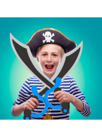 relaxdays 4er-Set: Piratensäbel in Bunt