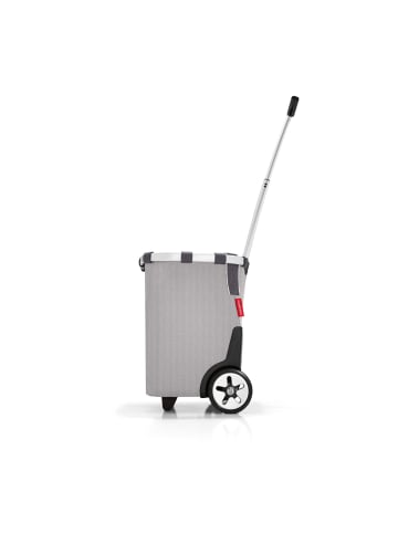 Reisenthel carrycruiser - Einkaufstrolley 47.5 cm (twist maroon) in herringbone grey