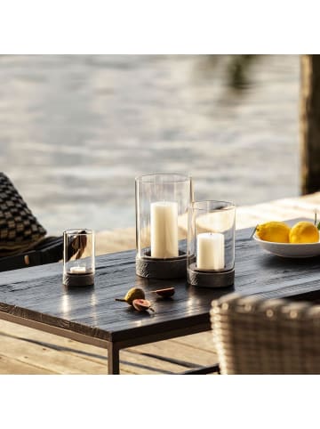 Villeroy & Boch Windlicht Manufacture Rock Home in Schwarz 25 cm in schwarz