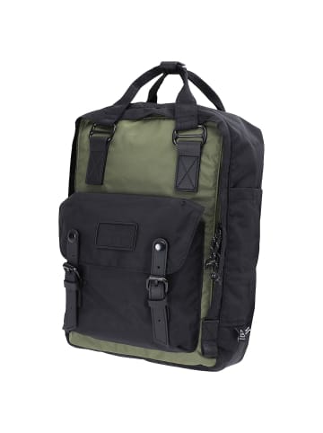 Doughnut Macaroon Go Wild 16 - Rucksack 38 cm (army x grey) in black x army