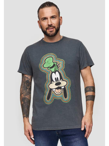 Recovered T-Shirt Disney Goofy Outline in Dunkelgrau