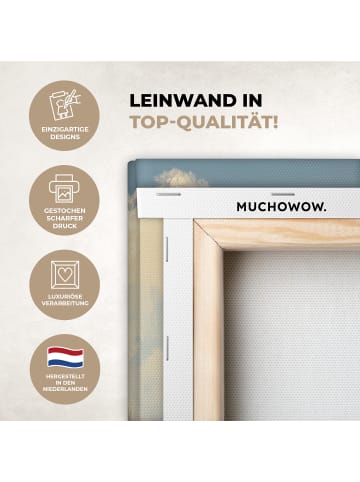 MuchoWow Leinwand bilder Berghütte (BxH)