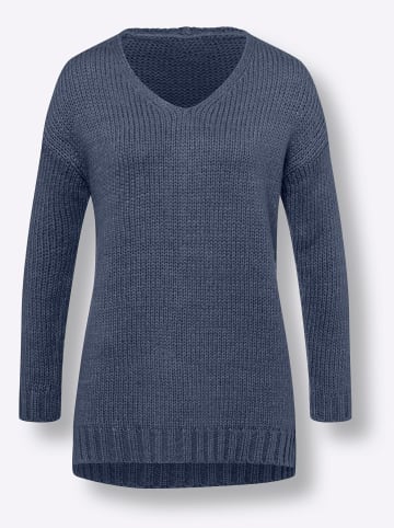 Heine Pullover in rauchblau-meliert