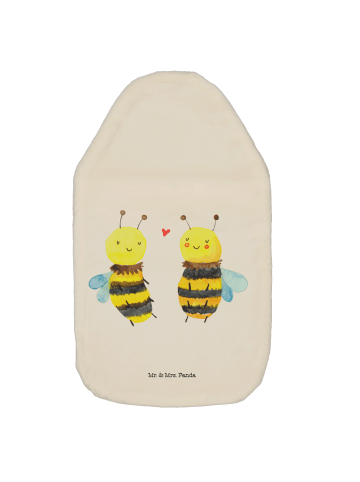 Mr. & Mrs. Panda Wärmflasche Biene Verliebt ohne Spruch in Weiß