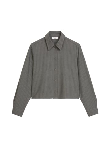 Marc O'Polo DENIM Nadelstreifen-Bluse A-Shape in Medium Grey