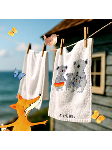 Mr. & Mrs. Panda Handtuch Koala Familie ohne Spruch in Weiß