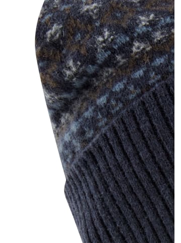 Camel Active Beanie aus reiner Wolle in Navyblau