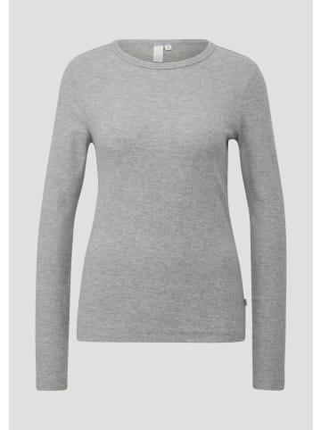 QS T-Shirt in 9400_grau meliert