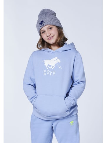 Polo Sylt Hoodie mit glitzerndem Label-Motiv in Blau