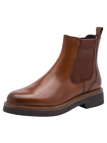 Tamaris Chelsea Boot in COGNAC LEATHER