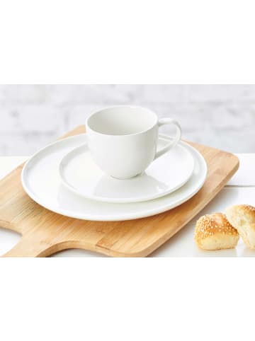 Ritzenhoff & Breker 6er Set Kaffeetassen mit Untertassen Skagen 220 ml in weiß