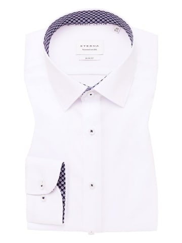 Eterna Langarmhemd in Weiß