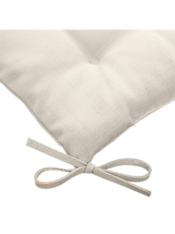 Hespéride Sitzkissen KORAI mit Bindeband, UV-beständig in Beige, 40 x 40 cm