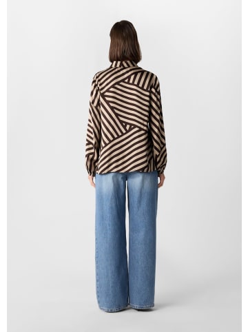 comma Bluse in 89A2_dunkelbraun