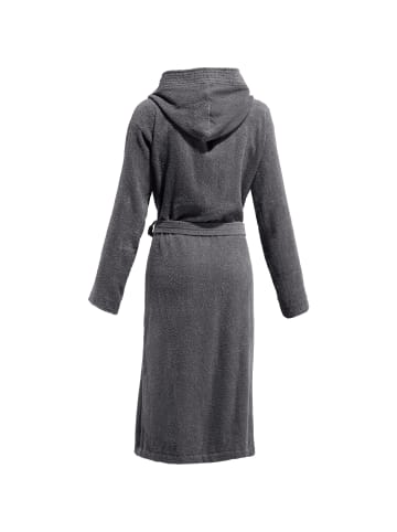 REDBEST Frottier Unisex-Bademantel mit Kapuze Chicago in anthrazit