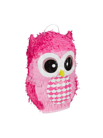 relaxdays 3 x Pinata Eule in Pink