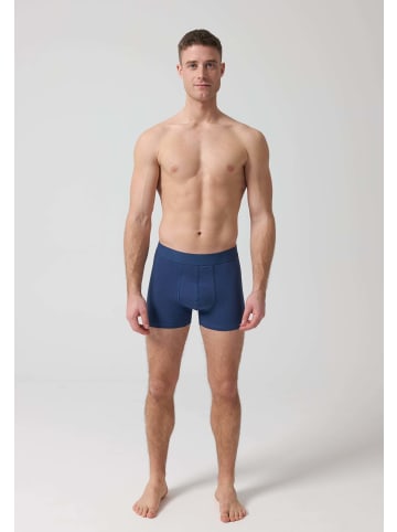 SNOCKS Boxershorts ohne Logo aus Bio-Baumwolle 6 Stück in Purblau