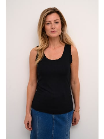 Cream Jerseytop CRRibba Slim fit in Pitch Black