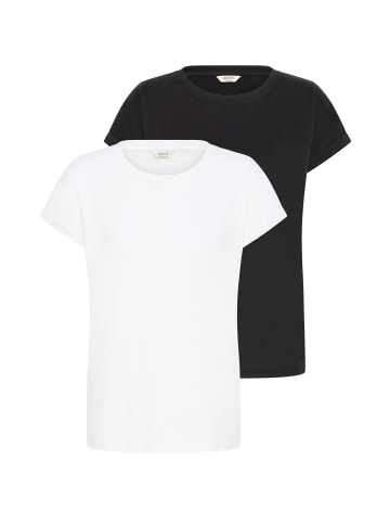 Oxmo Rundhalsshirt OXCoda 2er-Pack in Bunt