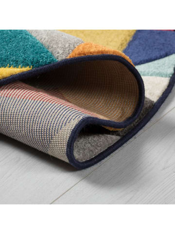 KADIMA DESIGN Mehrfarbiger hochdichter Teppich mit Jute-Rücken