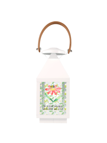 Mr. & Mrs. Panda Laterne Deko Hummel Blume mit Spruch in Transparent