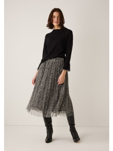 More & More softer Strickpullover mit Perlensaum in black