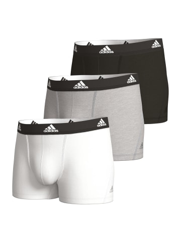 adidas Trunk Active Flex Cotton in schwarz, grau, weiß
